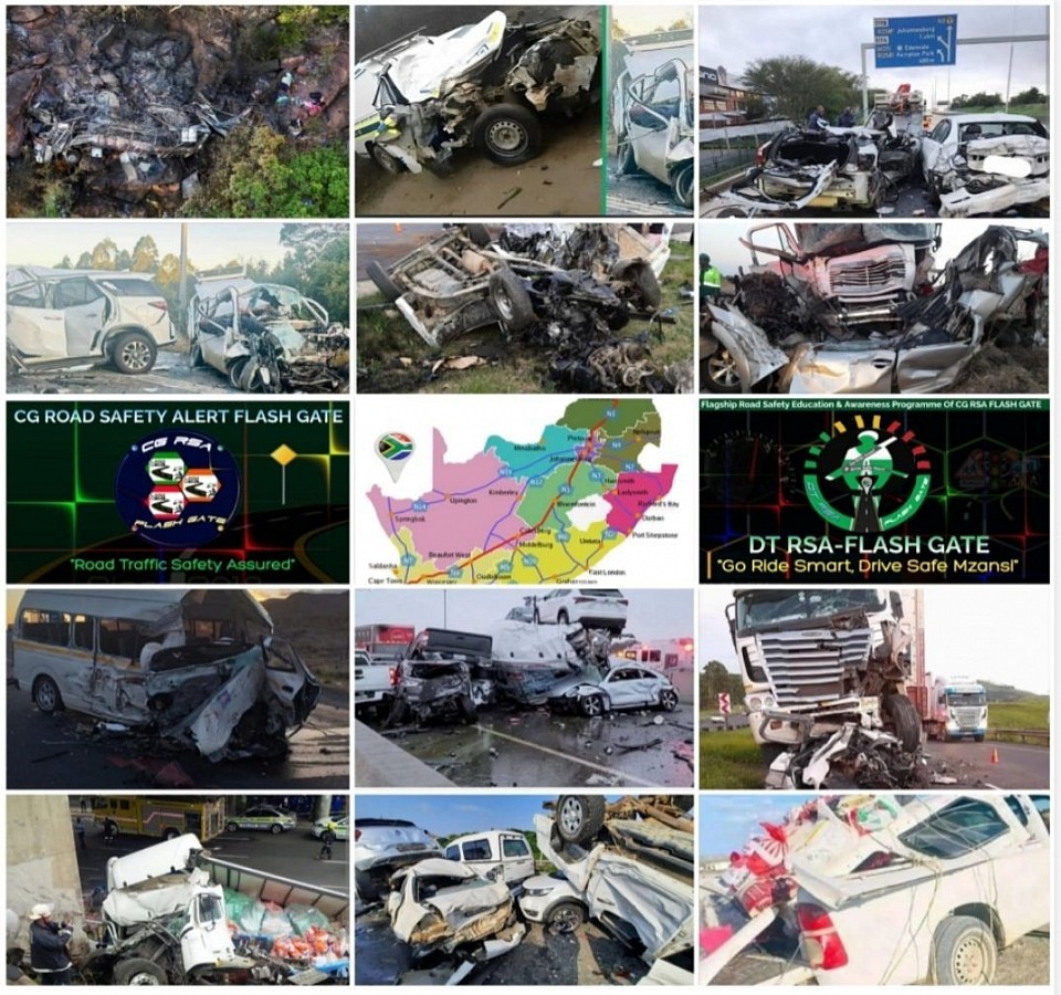 A Stark Reminder: The Human Cost of Road Accidents. May the memories of those lost in these tragic accidents inspire change and vigilance on our roads. We share these images not to sensationalize, but to humanize the urgent need for road safety awareness and reform across South Africa. The following images may be unsettling, as they serve as a poignant reminder of the lives lost and families torn apart by road accidents. At DT RSA FLASH GATE, we honor the memories of those lost and acknowledge the suffering of their loved ones. May these images inspire collective action for safer roads.