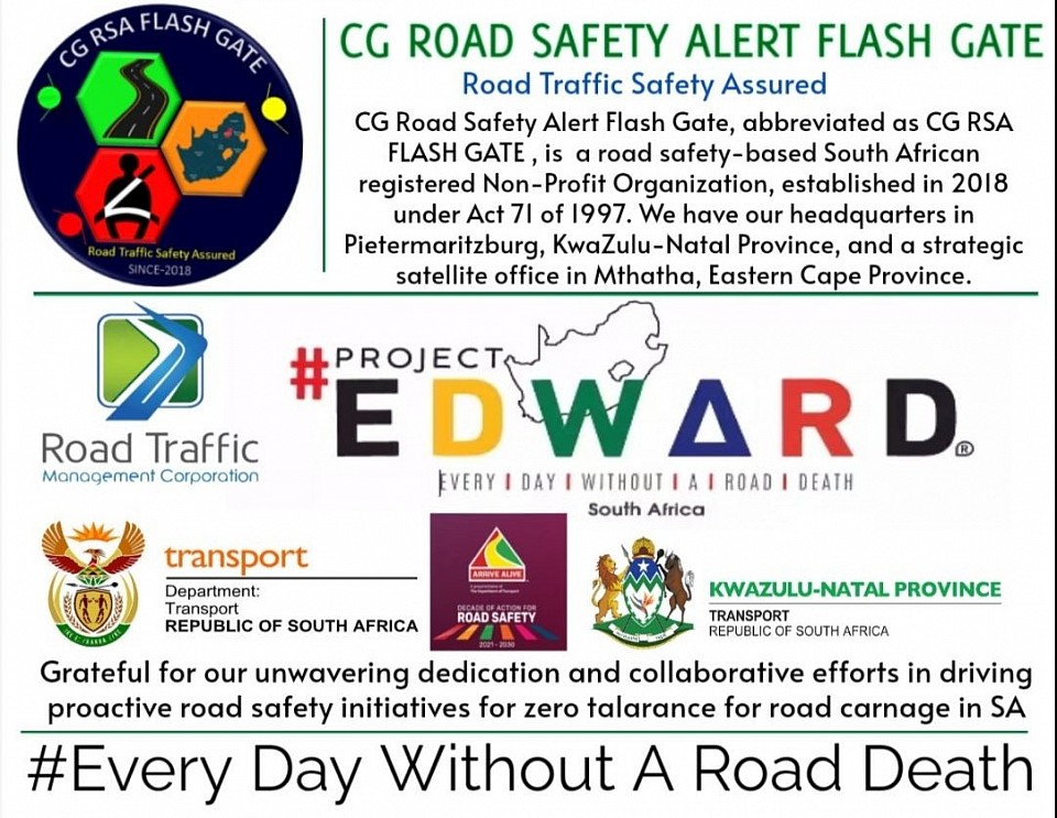 Together, we aim for Every Day Without A Road Death in SA.