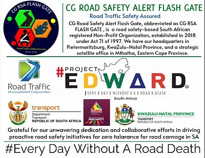 As CG RSA FLASH GATE, we are proud to be invited to collaborate with RTMC on the 2024 Festive season, Project EDWARD
